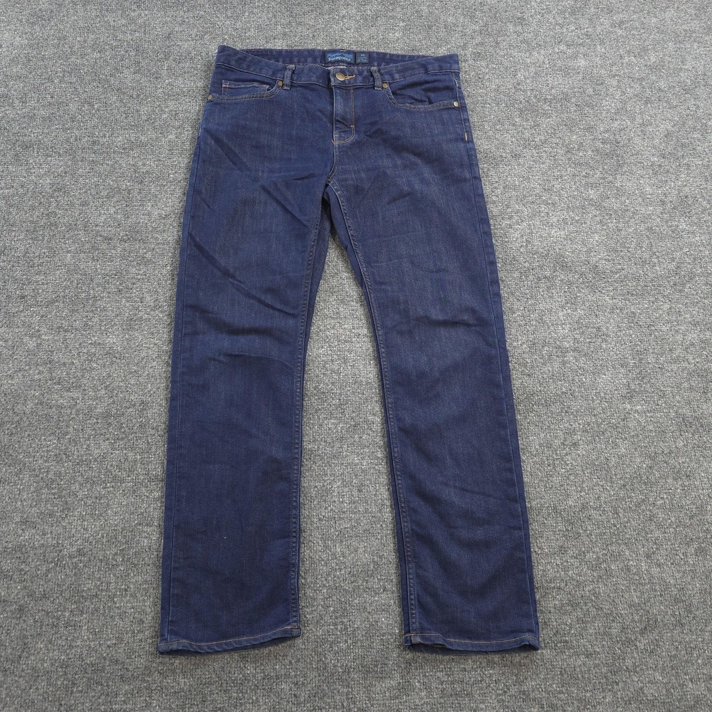Patagonia Jeans Womens 30 Dark Blue Straight Regular Mid Rise Organic Denim